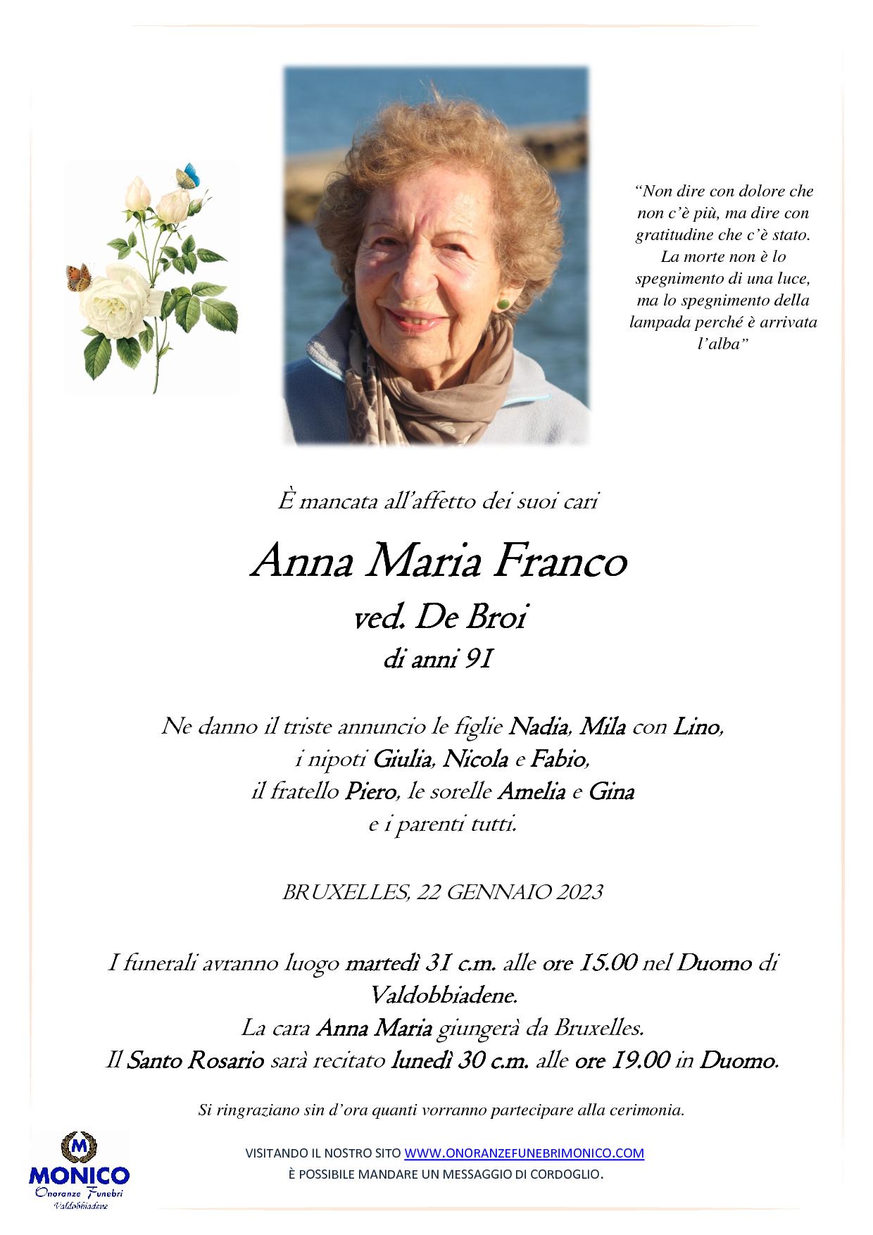 Anna Maria Franco nuova